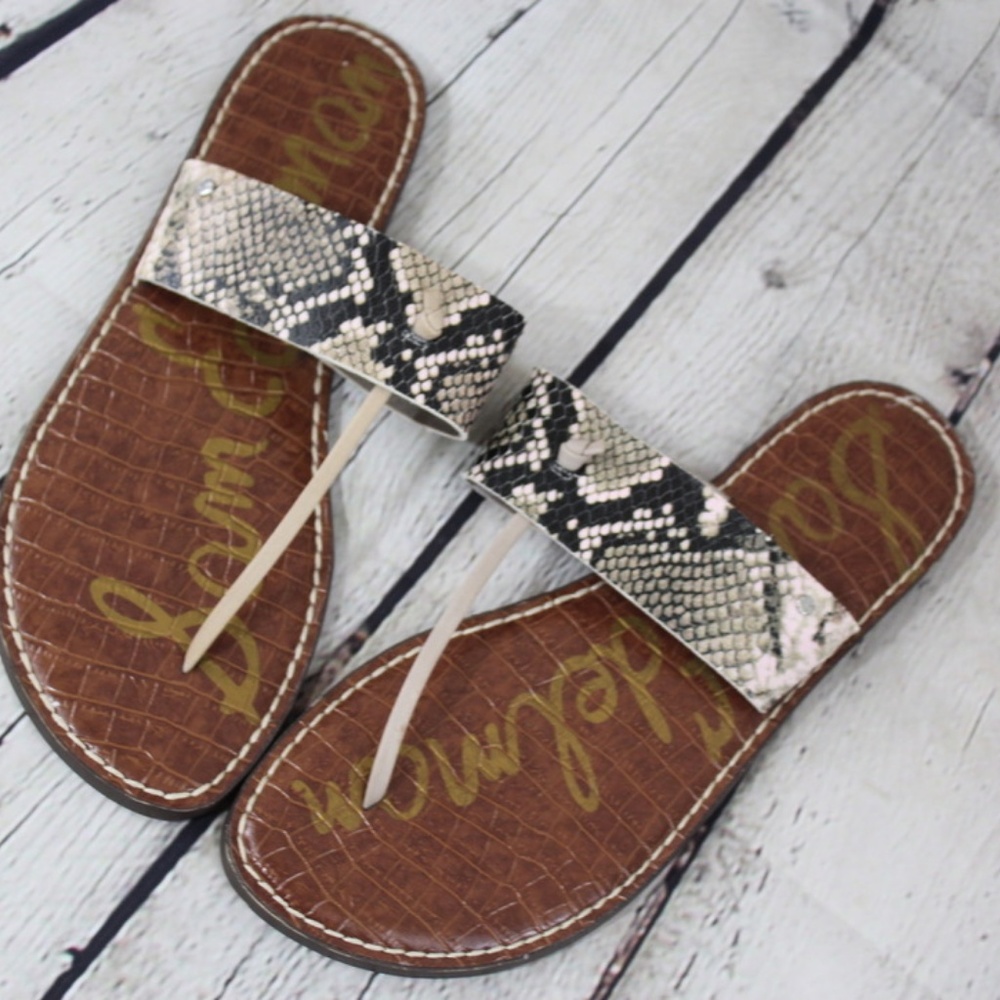 Sam Edelman Snake Print Flatform Sandal